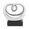 10" Silver Ceramic Modern Abstract Sculpture